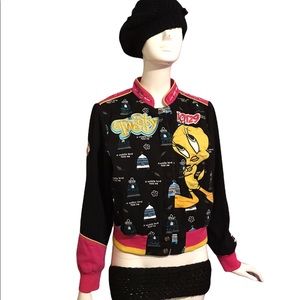 Youth Looney Tunes Vintage Lot 29 Tweety Bird Denim waist length Jacket.
